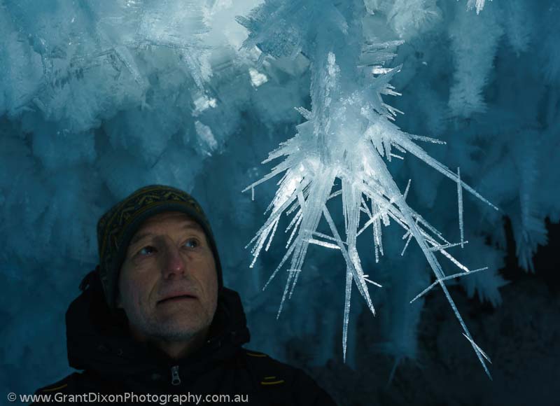 image of Glacier cave frost crystals 2
