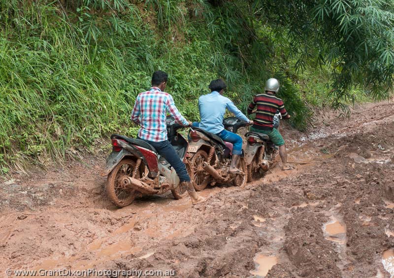 image of Muddy motorbike travel