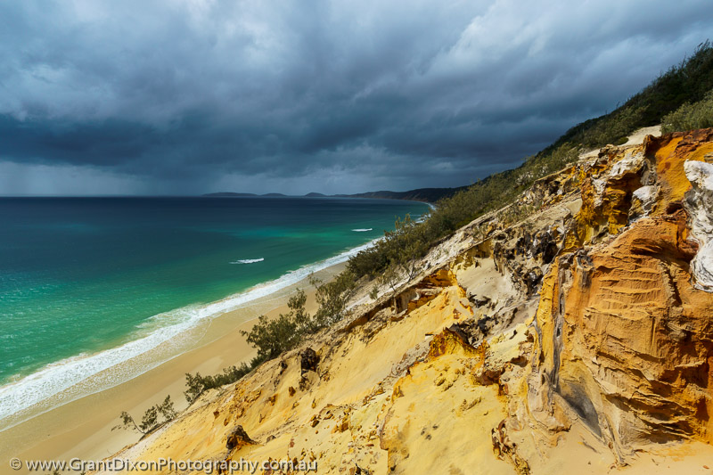 image of Rainbow Beach approaching storm