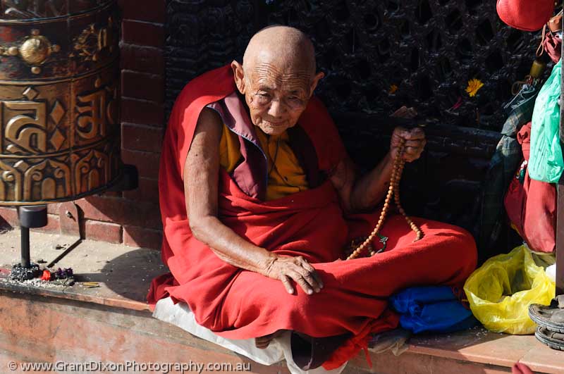 image of Bodhnath monk