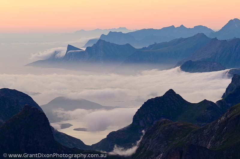 image of Lofoten dawn mist
