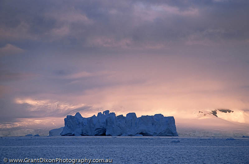 image of Anvers iceberg at dawn