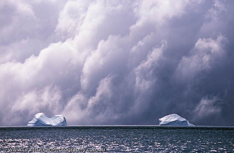 image of Iceberg and storm clouds 2