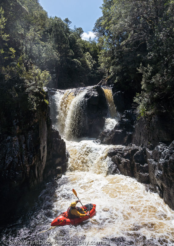image of Red raft waterfall 2