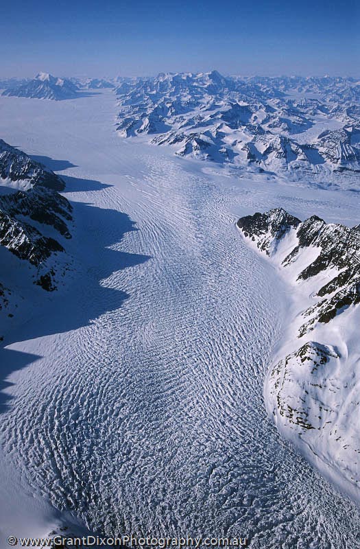 image of Watkins Mountains glacier aerial