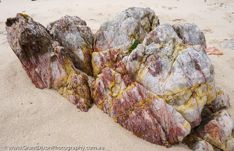 image of Elliot coloured rocks 3