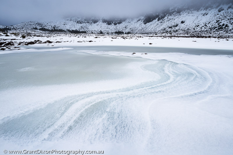 image of West Wall ice swirl 1