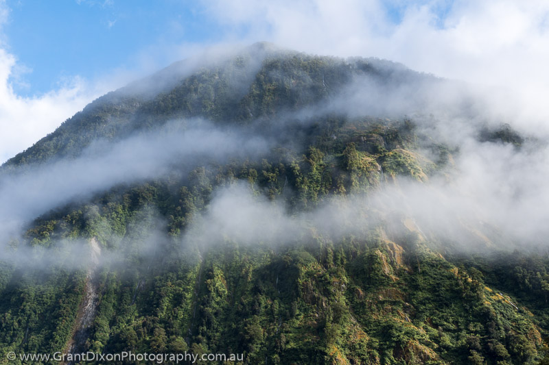 image of Milford Track clearing mist 1