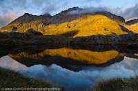 NEW ZEALAND, Fiordland National Park. Tamatea Peak, Lake Roe, Pleasant Range, Dusky Track.