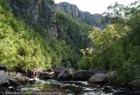 Gordon Gorge, Franklin-Gordon Wild Rivers National Park, Tasmania. Tasmanian Wilderness World Heritage Area.