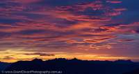 Arthur Range skyline at dawn, Tasmanian Wilderness World Heritage Area