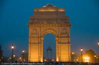 INDIA, NEW Delhi. India Gate, memorial to Indian soldiers who fell in the Great War (WW1) and other early 20th century conflicts.