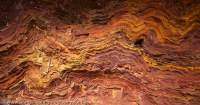 Folding in Banded Iron Formation, Kalamina Gorge, Hamersley Range, Karijini National Park, Western Australia.