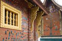 Tree of Life mosaic, Wat Xieng Thong, Luang Prabang, Laos