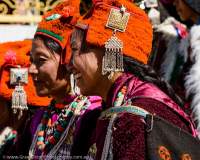 Women in traditonal costumes, Ladakh Festival, Leh, 2013