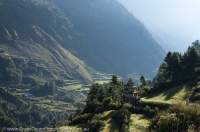 Agricultural terraces, Manaslu Circuit trek, Nepal