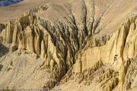 NEPAL. Eroded slopes, Mustang.