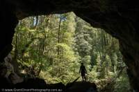Karst arch, Weld River, Southwest National Park, Tasmanian Wilderness World Heritage Area