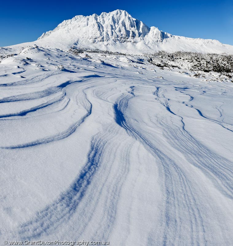 image of Cradle Mtn winter wind scour