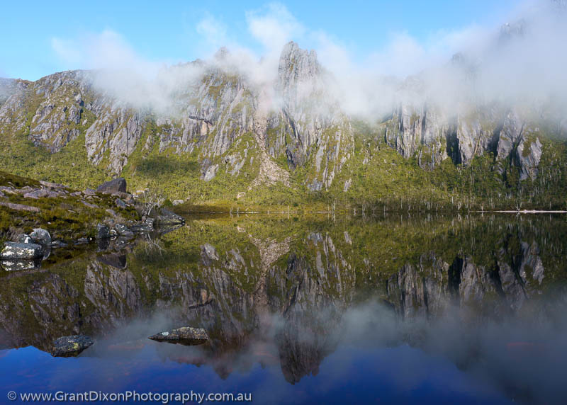 image of Lake Rhona misty reflection 2