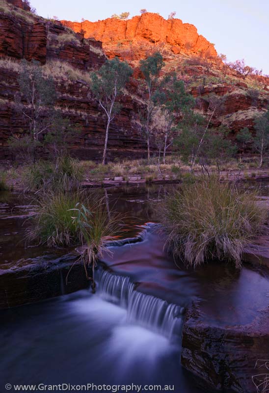 image of Dales Gorge dawn cascade