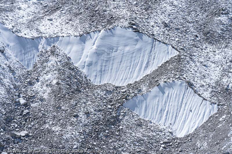 image of Larkya Glacier ice & moraine