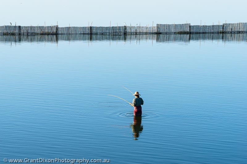 image of Taungthaman Lake fishing