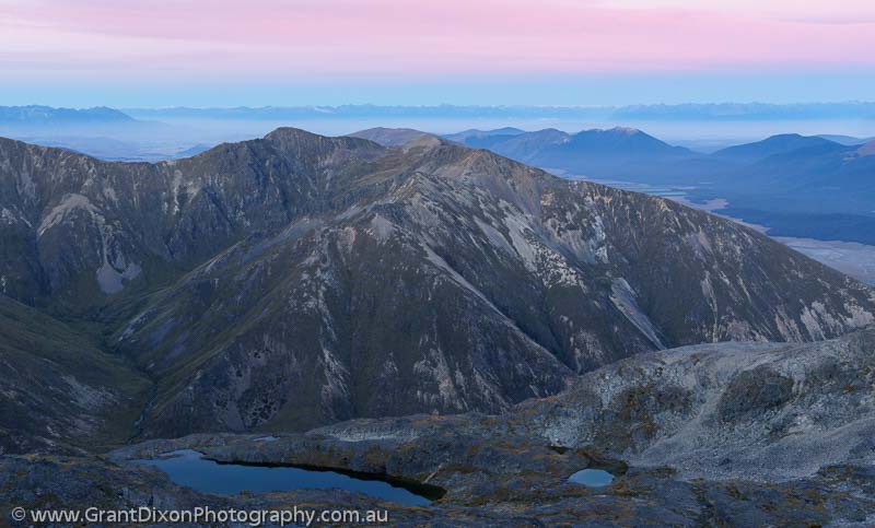 image of Eyre Mountains dawn