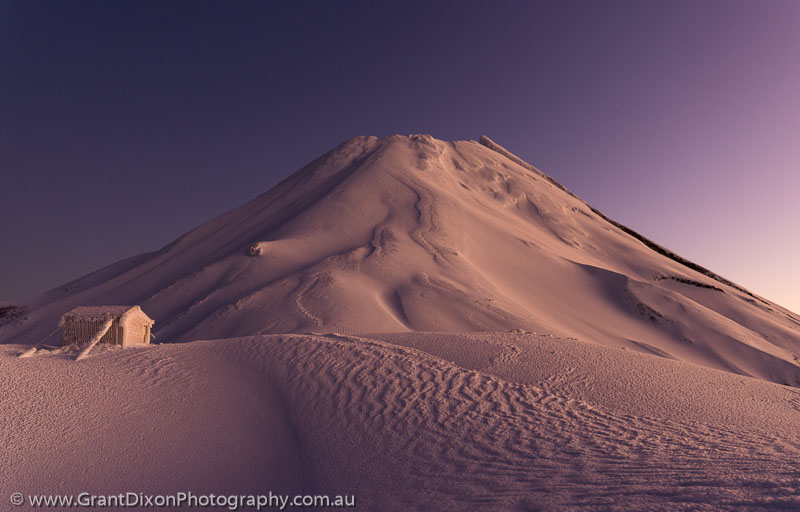 image of Taranaki winter dawn