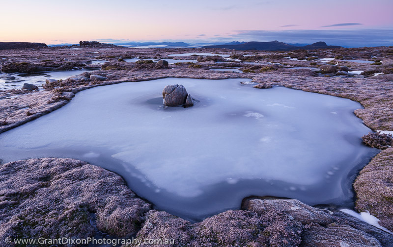 image of Frozen tarn dawn