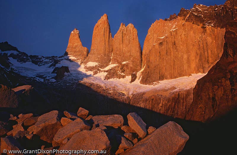 image of Torres del Paine dawn 2