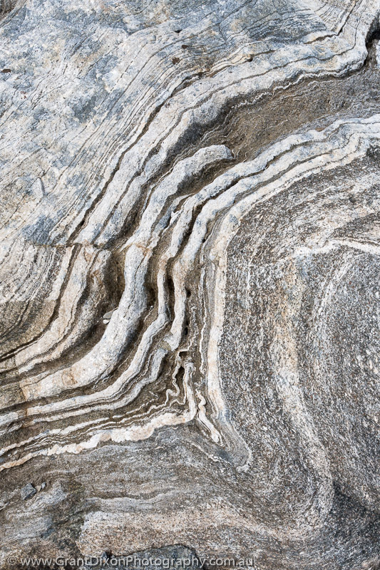image of Aiguille Rouge gneiss folding 4
