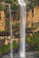 AUSTRALIA, NSW, Katoomba, Blue Mountains National Park. Wentworth Falls, Greater Blue Mountains World Heritage Area.