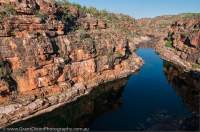 AUSTRALIA, Western Australia, West Kimberley. Charnley River. Sandstone gorge, near-continuous for some 30km on lower reaches of river.
