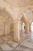 INDIA, Uttar Pradesh, Agra. Nagina Masjid (mosque for ladies of the court) within Agra Fort. The fort was rebuilt in present form from 1573 by Mughul emperor Akbar; the most important fort in India, where the great Mughul emperors lived and governed India from; a World Heritage site.