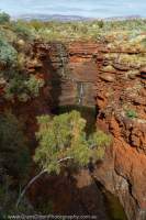 Joffres Falls in dry season, Joffre Gorge, Hamersley Range, Karijini National Park, Western Australia.