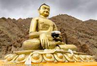 ModernBuddhist statue above Hemis Gompa, spiritual centre for Ladakh's Drukpa Buddhists.