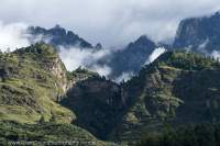 Cloudy peaks, Tsum Valley, Manaslu Circuit trek, Nepal