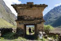 kani entrance gate, Tsum Valley, Manaslu Circuit trek, Nepal