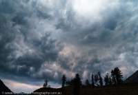 NEPAL, Karnali. Afternoon thunderstorm clouds.