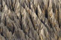 NEPAL. Eroded face of ancient alluvial fan, Mustang.