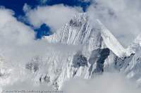 NEPAL. Fluted peak above Nare Glacier, Sagamartha National Park.
