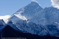 NEPAL. Mt Everest (8848m)  from Renjo La, Gokyo (Dudh Khosi) valley, Sagamartha National Park.