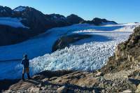 Lambert Glacier, Garden of Eden ice plateau, Westland, New Zealand