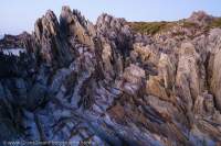 Eroded coastal rock strata, Tarkine region